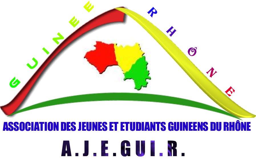 Le logo de l'AJEGuiR : Association des Jeunes et Étudiants Guinéens du Rhône